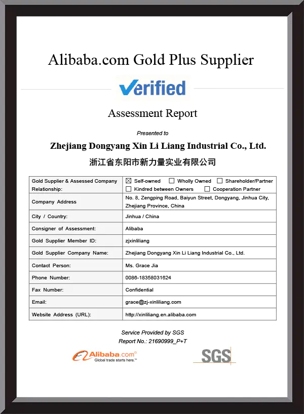 Supplier assessment repor